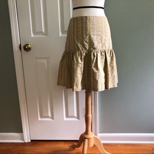 Silk Formal Short Skirt, Ralph Lauren Purple, 10